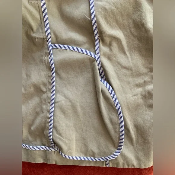 Joan Rivers (QVC) Double Breasted Short Trench Coat ~ Khaki Cotton ~ Size M - Picture 10 of 16